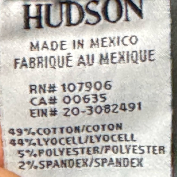 NWT HUDSON KRISTA CROP SUPER SKINNY JEANS WOMEN’S SIZE 27 COLOR MNDC - Picture 12 of 13